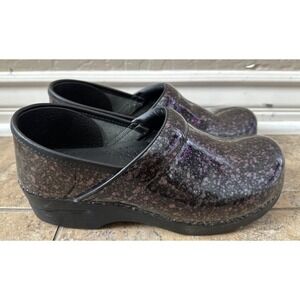Dansko Size 40 (US Size 9.5) Metallic Quartz Iridescent Clogs Slip On Shoes